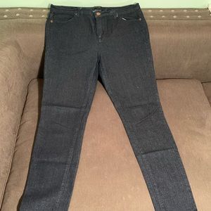 Dark blue denim jeans